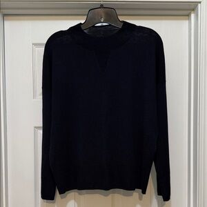AYR - Women’s Dark Navy Lightweight Crewneck Sweater - size S